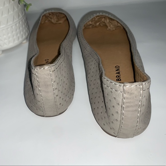 Lucky Brand Gray Leather Flats - Picture 3 of 6